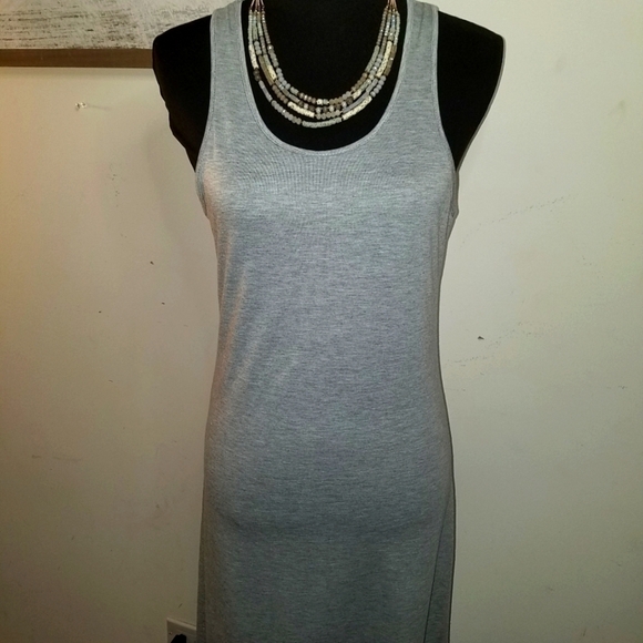 Maxi Gray Dress with Size Large New - Picture 5 of 6